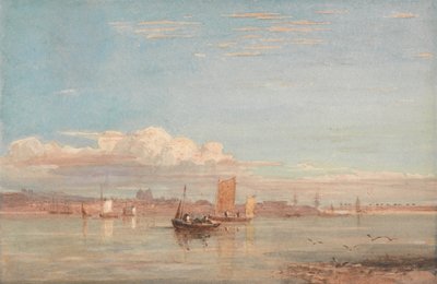 Hôpital de Greenwich depuis Woolwich Reach - David Cox